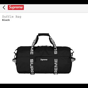 Supreme SS18 - Duffle Bag - Black